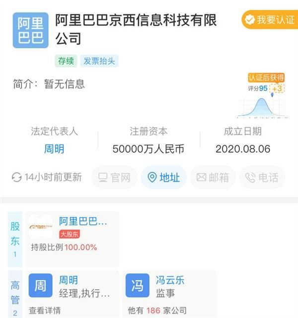 阿里巴巴注冊(cè)“京西”公司疑云 技術(shù)布局還是商業(yè)戲言？與京東關(guān)系大起底